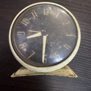 Vintage Westclox Wind Alarm Clock 3" Made In USA For Parts